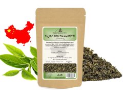 Polozelený čaj China Fujian Anxi Tie Guan Yin Oolong (Železná bohyně)