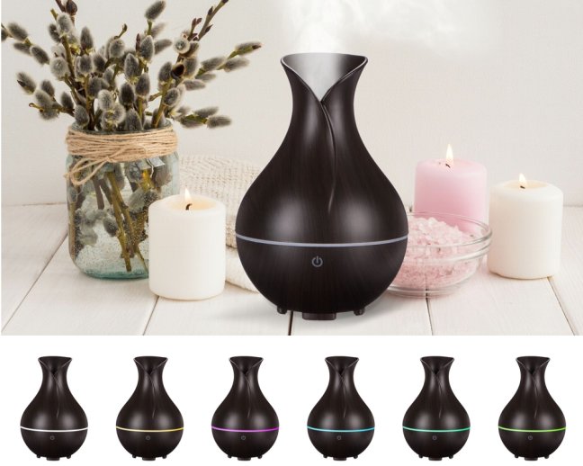 Aroma difuzér Bloom tmavé dřevo 200ml SIXTOL