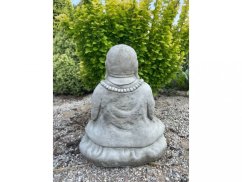 Zahradní betonová dekorace - Buddha při modlení - Atmandiali mudra