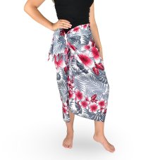 Sarong - Pareo BUN, plumerie, růžová, II. jakost