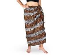 Sarong - Pareo REN, gepard, bílo - hnědá, II. jakost