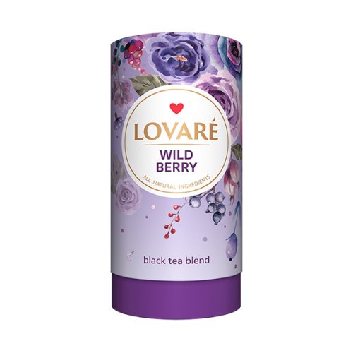 Černý aromatizovaný čaj Lovaré Wild Berry - 80 g