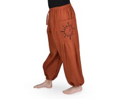 Kalhoty jóga NIRVA , cihlová