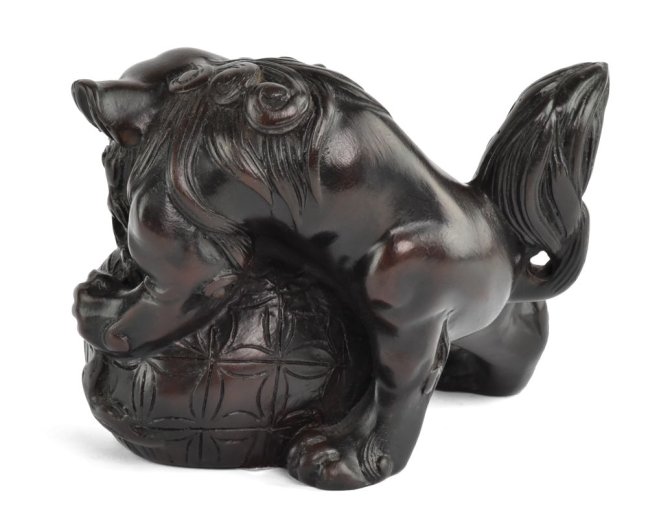 Čínský lev L 8 x 9cm - pryskyřice