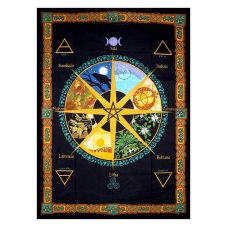 Přehoz Mandala - Pohanský kalendář 132 x 198 cm