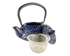 Litinová konvice Seiran modrá 900 ml - II. jakost