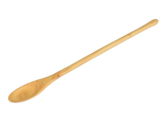 Dlouhá lžička 22 cm dřevěná, světlá 1 ks
