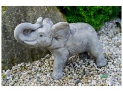 Zahradní betonová dekorace - Veselý slon