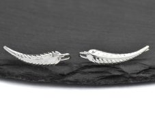 Stříbrné minimalistické náušnice Pírka II