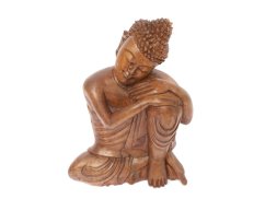 Buddha dřevo spící 41 cm - II. jakost