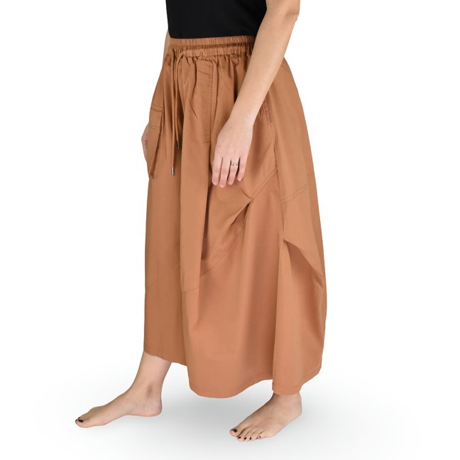 Capri culottes kalhoty DIN, hnědá