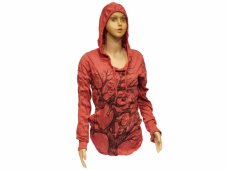 Tričko dlouhý rukáv SURE, Strom ÓM, červené, vel. L