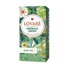 Zelený aromatizovaný čaj Lovaré Emerald Green (24 sáčků) 36 g