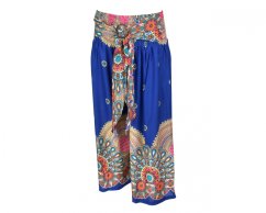 Kalhoty Nita, modré, barevné mandaly