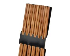Čínské jídelní hůlky točené 6ks dřevo 24 cm