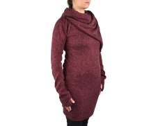 Šaty IRA s límcem, vínová