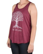 Dámské tílko YOGEE, vínové, strom života