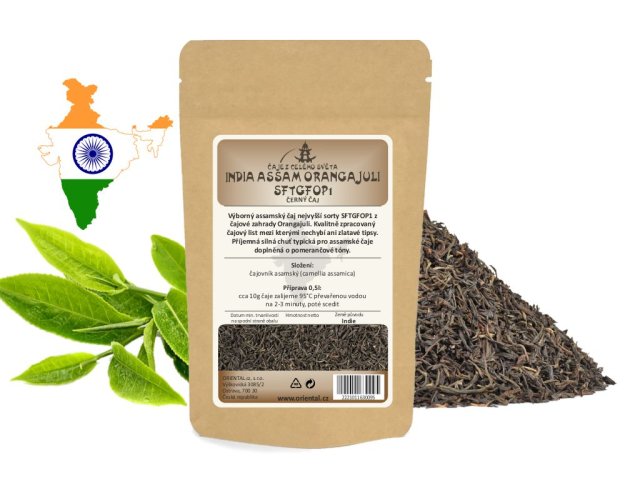 Černý čaj India Assam Orangajuli SFTGFOP1 - Gramáž čaje: 1000 g