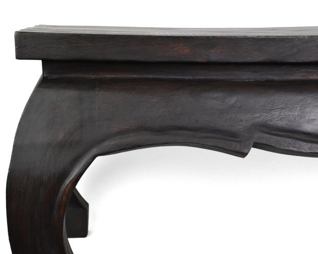 Opiový stůl 100 x 60 cm hnědočerný