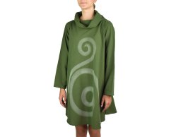 Šaty JEN s límcem, zelená