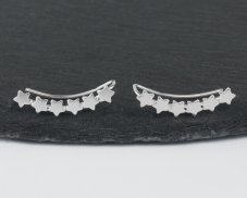 Stříbrné minimalistické náušnice Hvězdičky