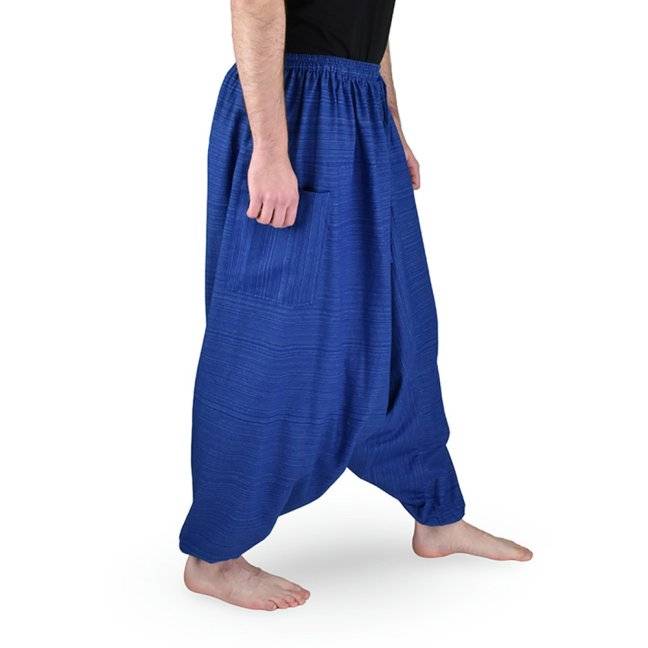 Harémové kalhoty aladin LIN, modrá