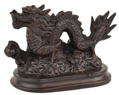 Soška pryskyřice Čínský drak - 19 x 12,5 cm
