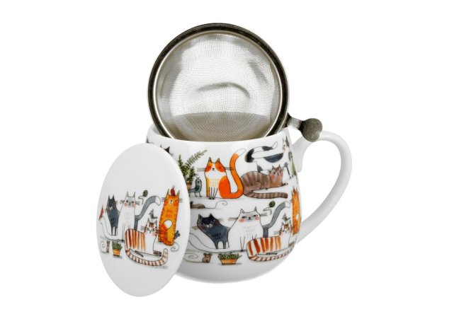 Hrnek na bylinky LÍNÉ KOČKY 400 ml