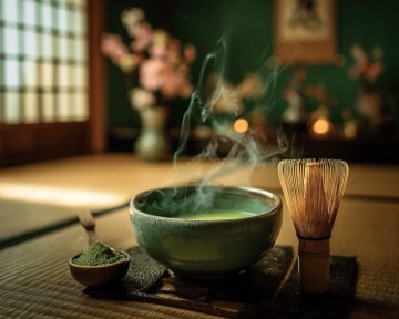 Matcha - Mačča - japonský práškový zelený čaj