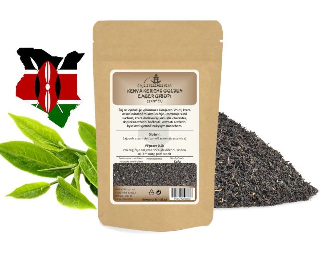 Černý čaj Kenya Kericho Golden Ember GFBOP1 - Gramáž čaje: 250 g