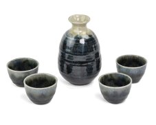 Keramická saké souprava Japan Kasumi 5 ks
