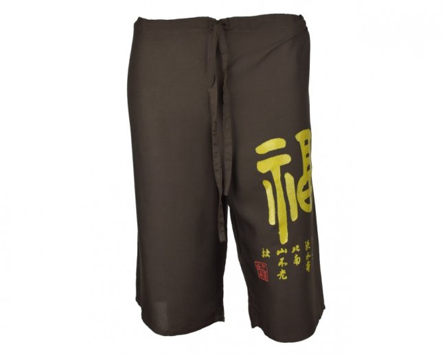 Kalhoty Nippon krátké, bavlna, hnědá, bohatství