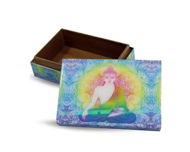 Úložný box meditující Buddha