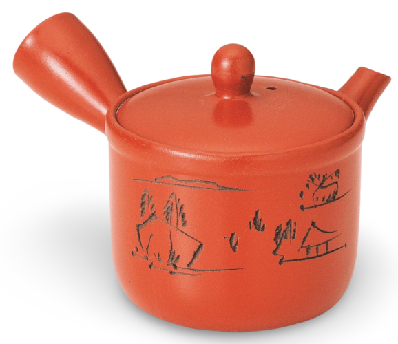 Keramická konvice Kyusu hnědá var. X 400 ml