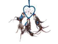 Lapač snů Heart 7 cm modrý