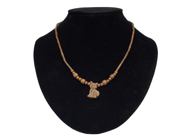 Korále keramika na krk J.A. kočka