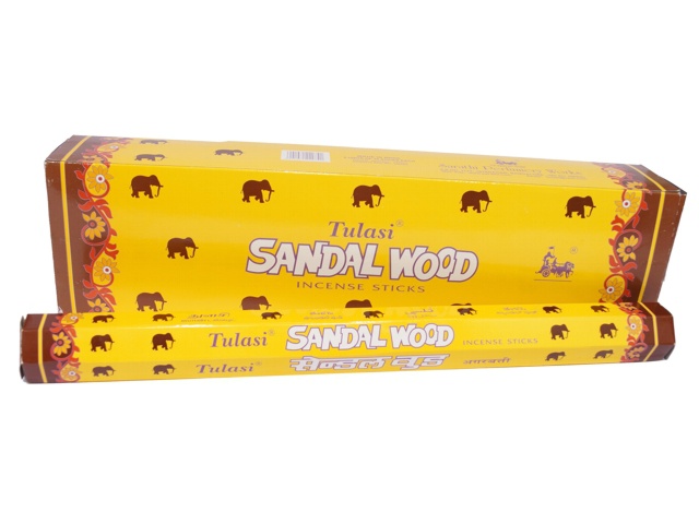 Indické vonné tyčinky Tulasi 40 cm Sandal Slon 10 ks
