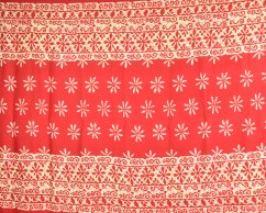 Sarong - Pareo REN, kvítek, červená