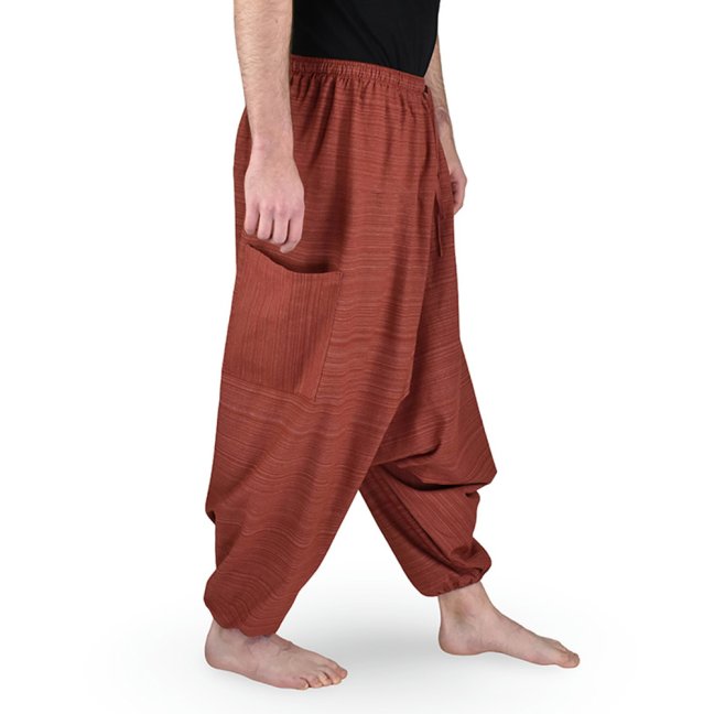 Harémové kalhoty aladin LIN, červená