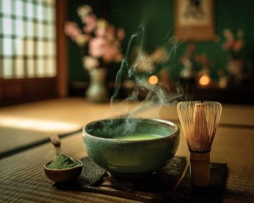 Matcha - Mačča - japonský práškový zelený čaj