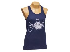 Dámské tílko I AM INSPIRATION, bavlna, tmavě modré