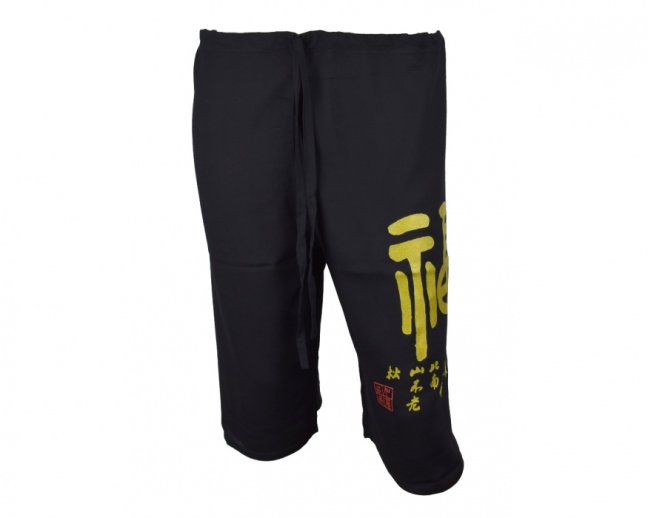 Kalhoty Nippon krátké, bavlna, černé, bohatsví, vel. XL