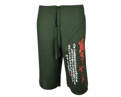 Kalhoty Nippon krátké, bavlna, zelená, be good be happy