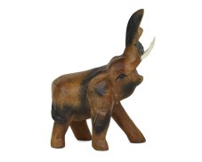 Dřevěná dekorace Slon štěstí 16 cm