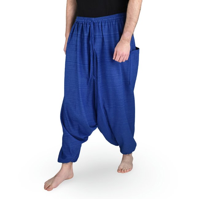 Harémové kalhoty aladin LIN, modrá