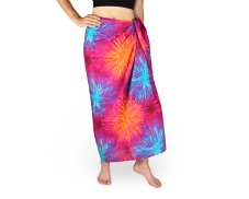 Sarong - Pareo REN, ohňostroj, růžový
