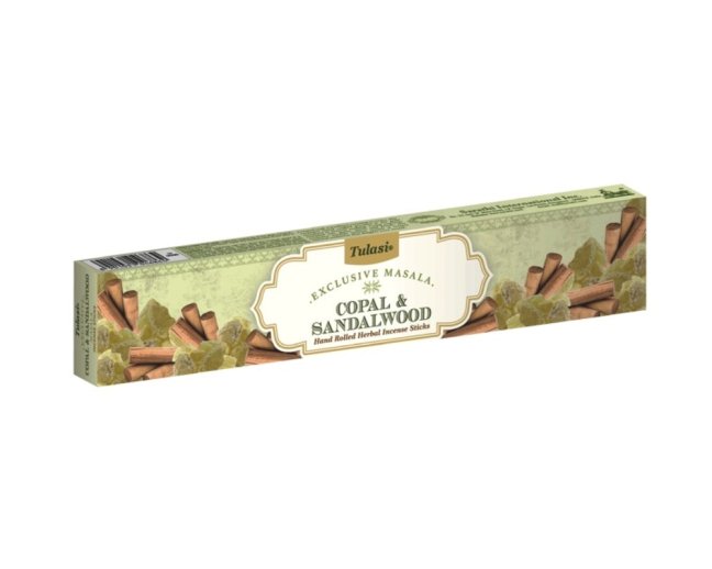 Indické vonné tyčinky Tulasi Masala 15 g Copal, Sandalwood Indické vonné tyčinky Tulasi Masala 15 g Copal, Sandalwood