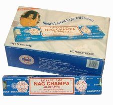 Indické vonné tyče Shrinivas Nag champa 15 g modré