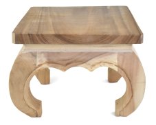 Opiový stoleček 35 x 35 cm natural oblé rohy - sleva