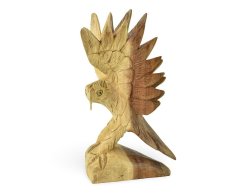 Dřevěná soška Orel 25 cm - pohled doprava - var. D